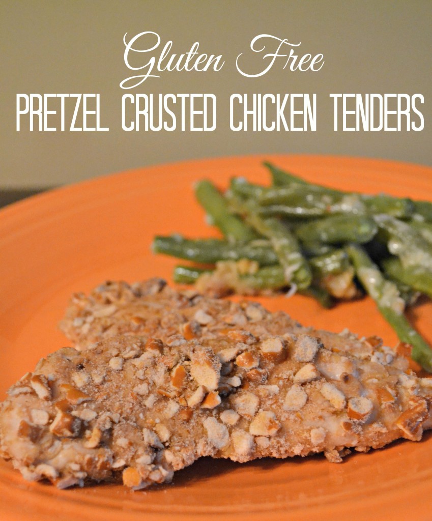 Gluten Free Pretzel Crusted Chicken Tenders #shop
