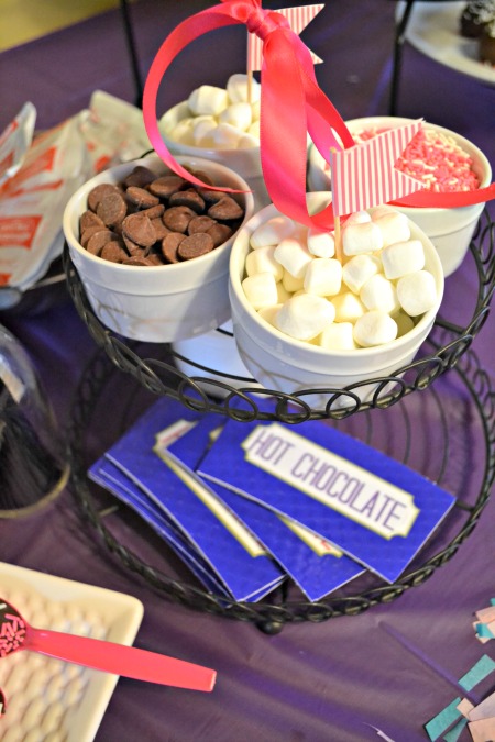 DIY Hot Chocolate station for party