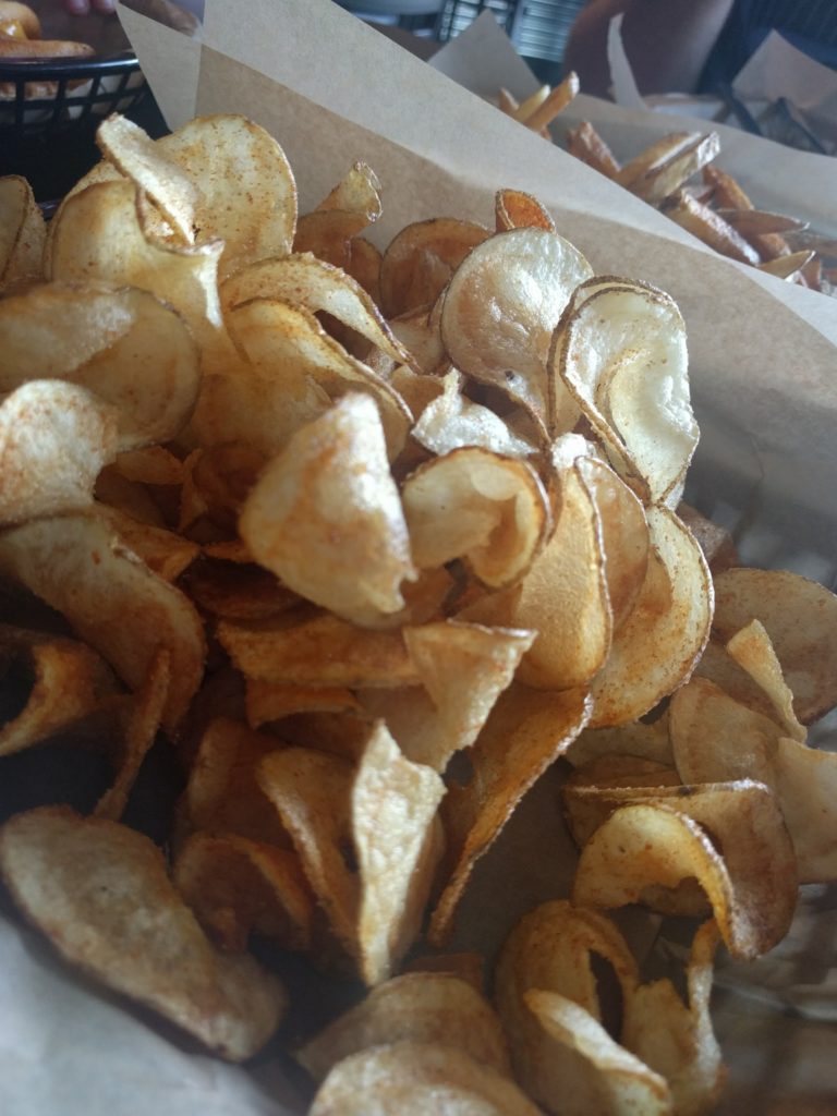homemade bbq flavored potato chips