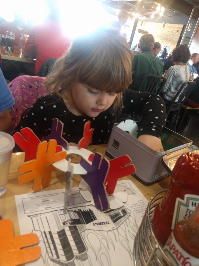 3d puzzle for the kids at surly beer hall 