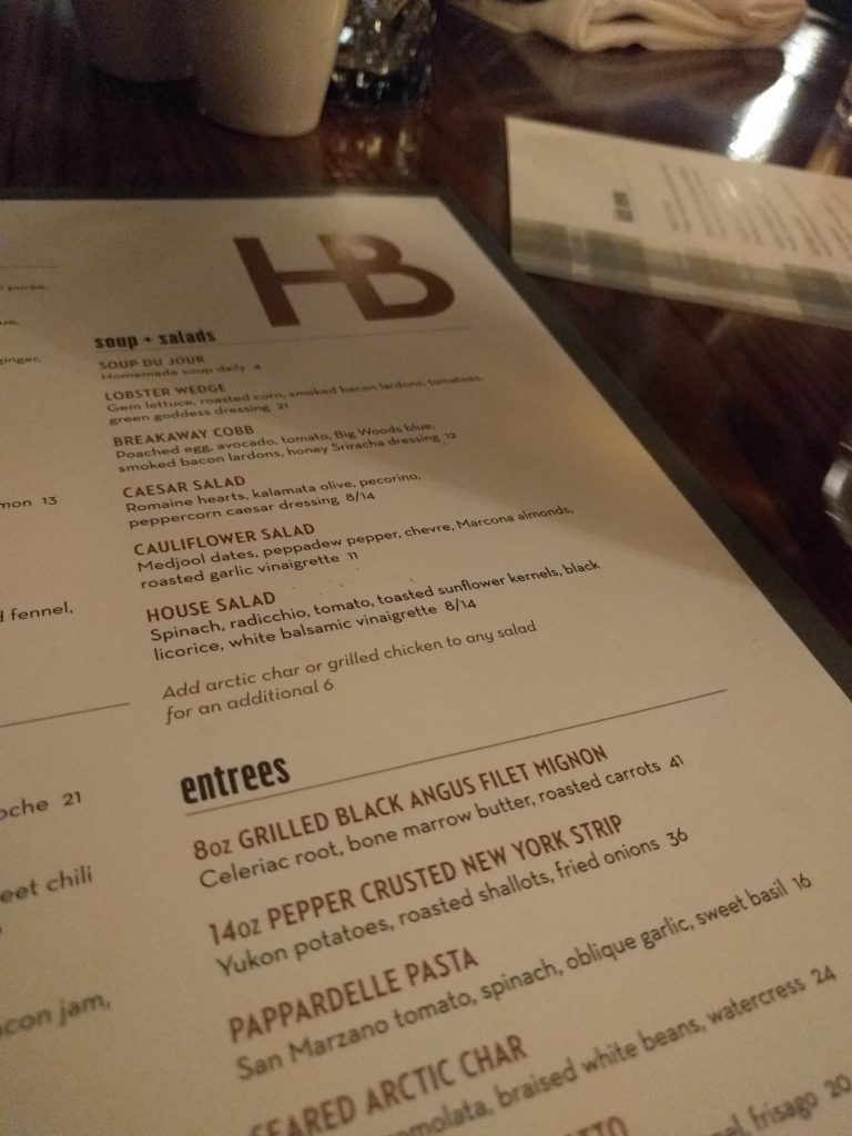 herbies on the park menu