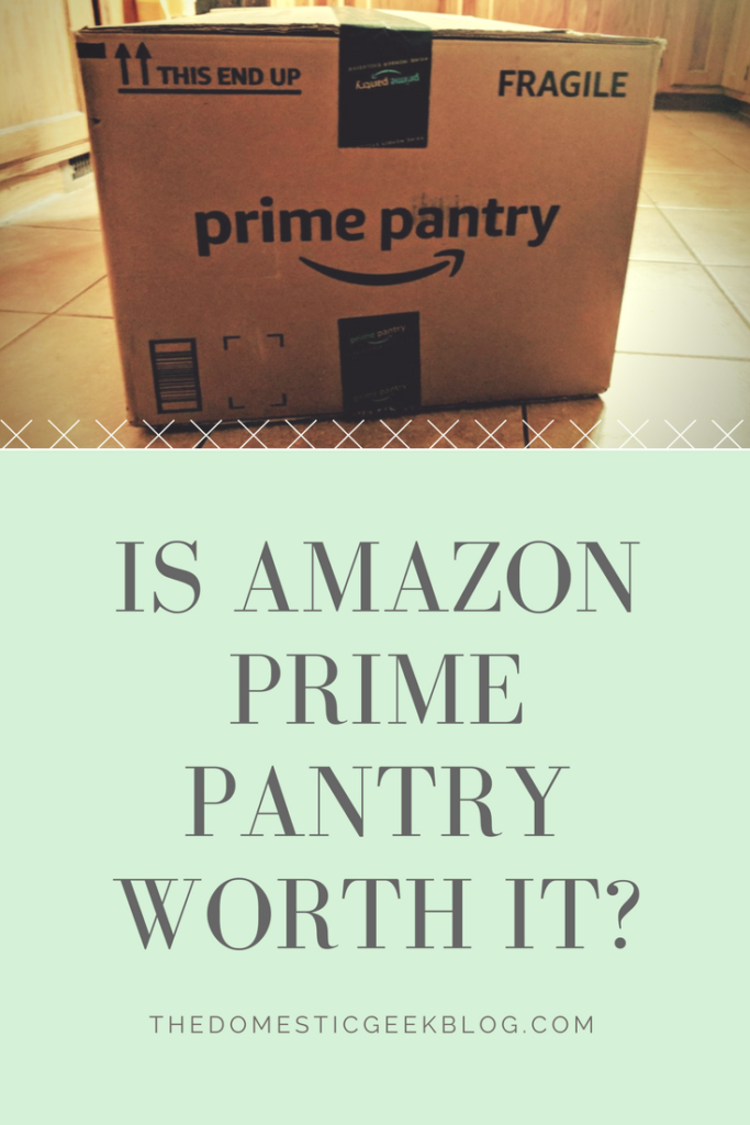 Is Amazon Prime Pantry worth it? Thoughts on the Prime benefit, vs grabbing these household items at the store. 