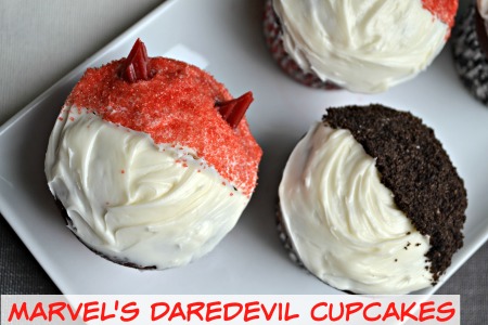 Marvels Daredevil cupcakes