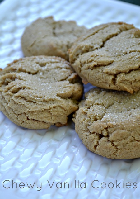 Simple chewy vanilla cookies