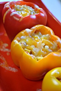 Tex-Mex style stuffed bell peppers