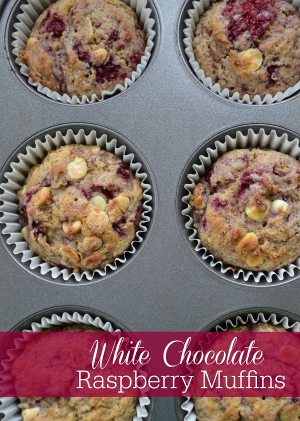 White Chocolate raspberry muffins