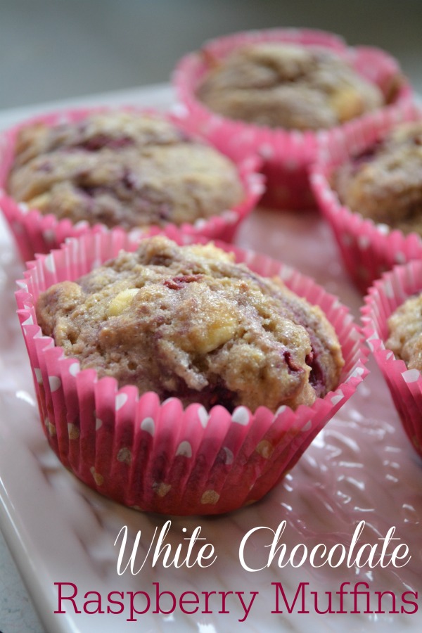 White Chocolate raspberry muffins recipe