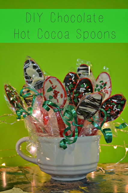 Chocolate Hot Cocoa Spoons, an easy DIY treat. You'll never look at cutlery the same way again. 