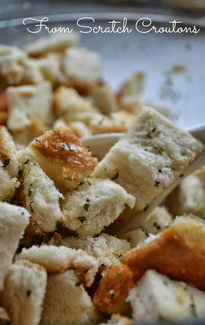 Croutons in minutes with this easy recipe, great for salads and recipes! 