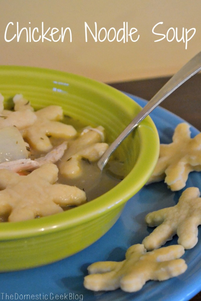 Chicken noodle soup from scratch. This recipe tastes just like Grandma's. #RealFood 