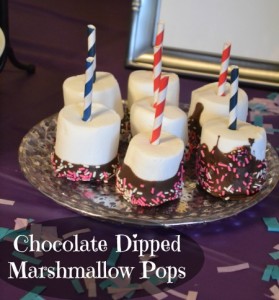 These are simple and fun treats for any type of kid focused party, I mean come on chocolate and marshmallows how can you go wrong!