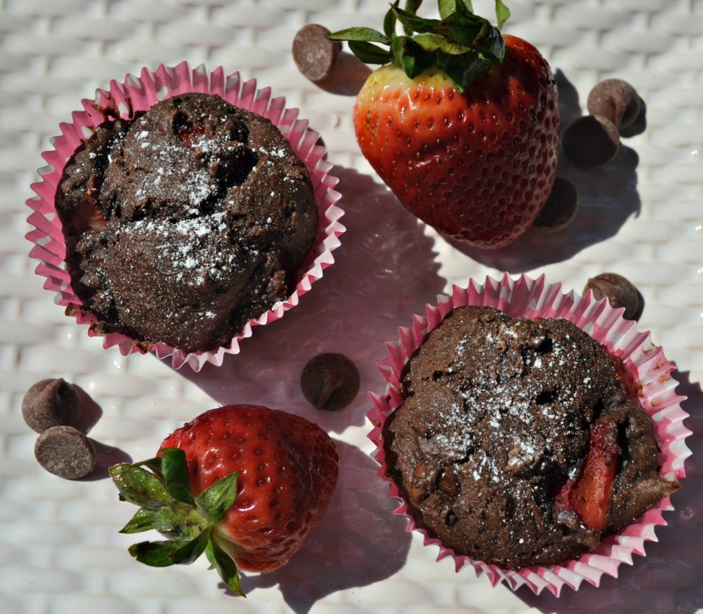 double chocolate strawberry muffin recipe