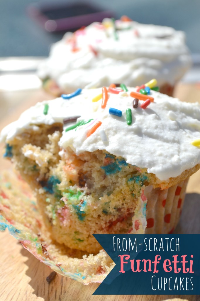 from scratch funfetti cupcakes