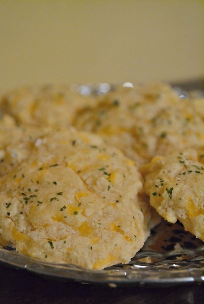 Simple from scratch garlic cheddar biscuits recipe, a real food