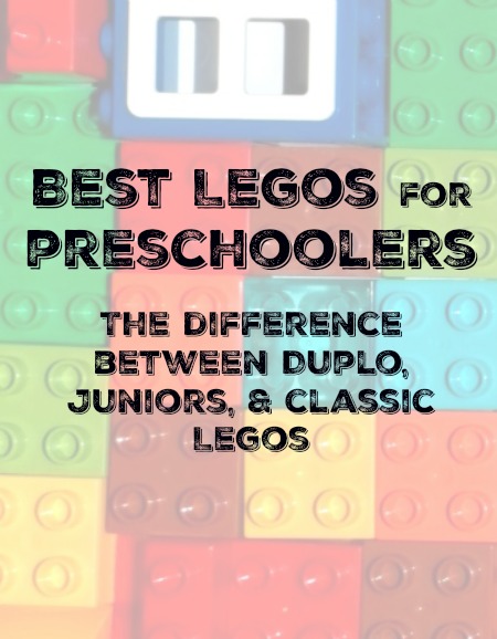 Best Legos for Preschoolers the difference between duplo, Juniors, and Classic. 