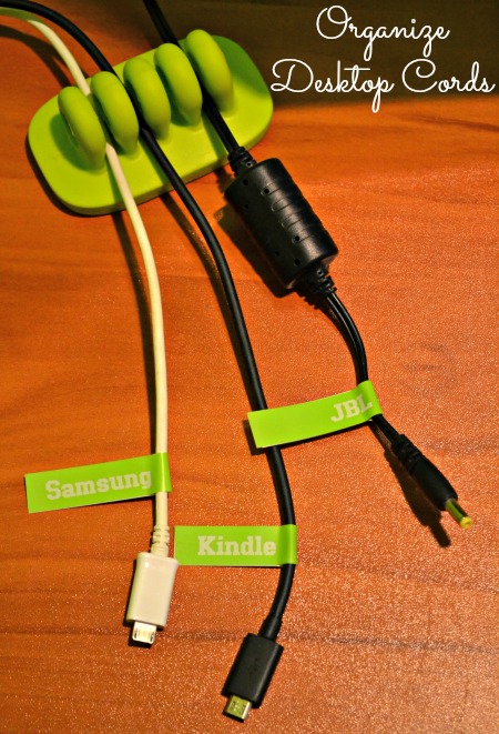 organize desktop cords