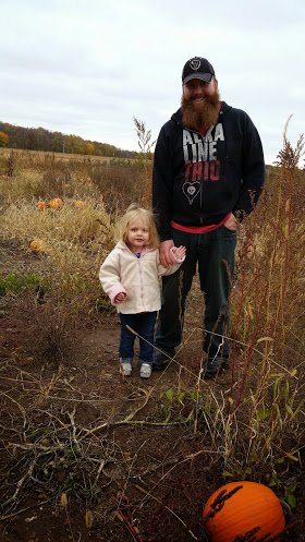 pumpkin patch with dad