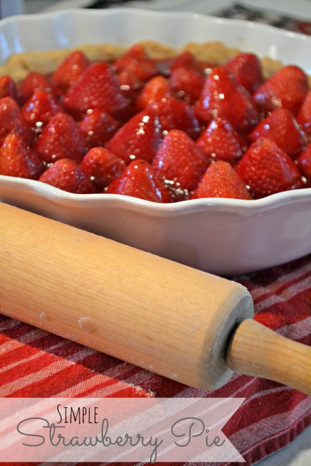 simple strawberry pie