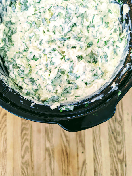 Crockpot Spinach Artichoke Dip - Best Crockpot Appetizers - Taste and Tell