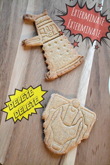Tardis and Cybermen Doctor Who cookies. Exterminate...delete...which is the scariest phrase?
