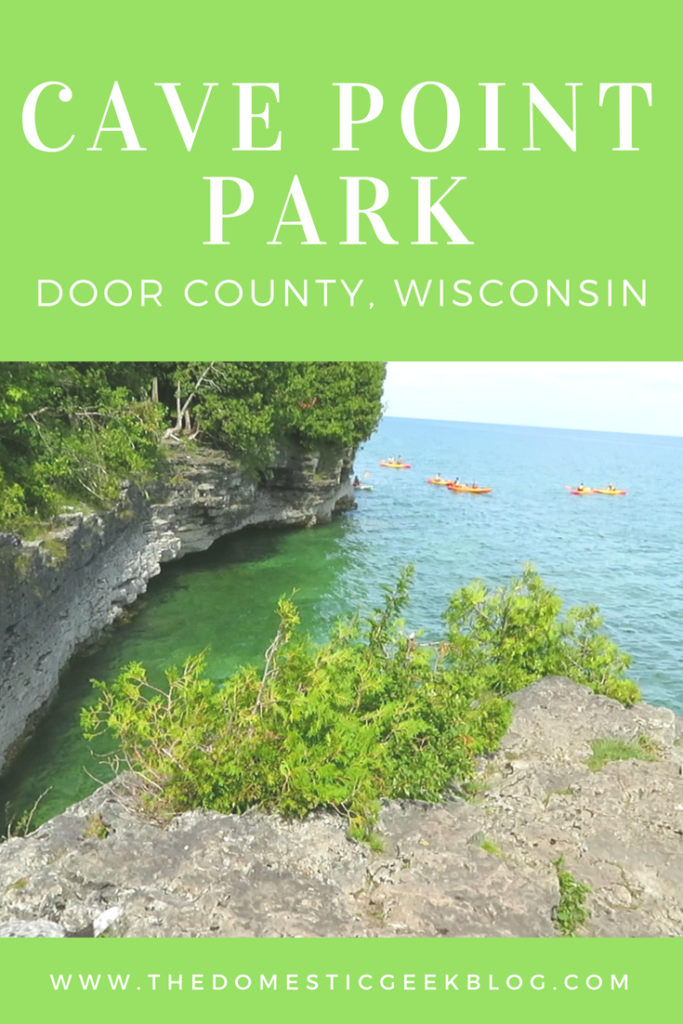 Hiking at Cave Point Park in Door County, Wisconsin. This beautiful dog friendly hike on Lake Michigan is perfect for your family during your Midwest vacation. 