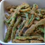Beer battered green beans make a great appetizer or side dish.