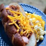 Beer Chili Cheese Dogs are a great recipe for those cool spring tailgates!